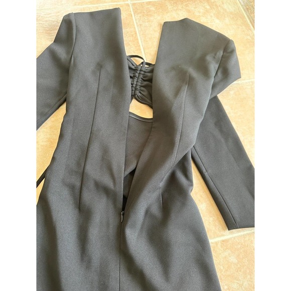 J KOO front and sides ruched Tie Long sleeve dress Size XS - Picture 10 of 12